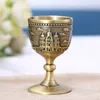 Tumblers Classical Metal Wine Cup Handmiterad liten bägare Hushåll Koppar Vin Glas Carving Mönster 20220607 D3