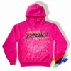 Röd Sp5der Young Thug 555555 Angel Hoodies Herr Dam Bästa kvalitet Skumtryck Spindelnät Pullover Sweatshirts