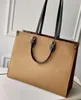 حقائب مصمم حقائب نسائية حقائب يد منقوشة زهرة مونوغرام ONTHEGO GM MM Louiseitys Lvs Womens Handbag viutonity Purse Tote كتف حقيبة ظهر أنثوية أثناء التنقل