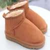 2022 classique Mini femmes bottes de neige garder au chaud botte dernière mode en peau de mouton peau de vache en cuir véritable bottes en peluche