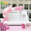 Outdoor Games Inflatable White Wedding Bounce Houses Castle Air Bouncer Combo For Kids Adult