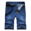 Grande tamanho 40 42 44 homens de verão Negócios Shorts Denim Moda Casual Stretch Slim Blue Fino Calça Jeans Masculino 220406