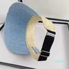 Fashion Elastic Band Visirs Sunhat Visor Classic Bucket Hats Caps Pearl Stripe Vacation Summer Beach