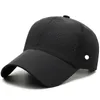LL Açık Beyzbol Şapkaları Yoga Siperlikleri Top Kapaklar Tuval Küçük delik Eğlence Nefes Alabilir Moda Güneş Şapkası Spor Kap Strapback Şapka #30