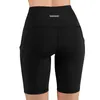 Mode kvinnor cykel shorts svart hög midja mager stretchy shorts sommar gym sport hem kropp träning shorts 220527