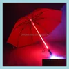 Paraplyer Rain Gear Housekee Organization Home Garden LL LED Light Paraply Cool Blade Runner Lights Saber Flash Rose DHRCL