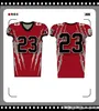 Mens 66666555666Tembroidereded Sportwear Football Jerseys 5