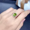 Trouwringen mode vintage peridot rose goud ring vrouwen zirkon natuurlijke olijfgroene edelsteen luxe fijne sieraden cadeaus