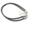 Urok Bracelets 20pcs/Lot Fashion Prosta skórzana bransoletka z rozszerzonym łańcuchem dla kobiet 5 kolorów DIY B-120Charm Inte22