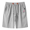 2022 verão novos shorts casuais masculinos cor sólida algodão correndo shorts com cordão masculino 0613