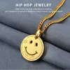 Charm Fashion Men Women Smiling Face Pendant Necklaces Design 70cm Long Chain Love Life Jewelry Mens Necklace Gift222P