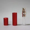 100pcs/lot pump زجاجة العطور الفارغة 5 مل من الزجاج الألومنيوم المدمج parfum atomiser العطر Mini الرش الرائحة 220711