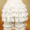 Summer Chiffon ruffles Söta spets kvinnor kostym pumpa shorts lolita bloomers w220326