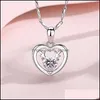 Pendentif Colliers Sier Nouvelle Femme Bijoux De Mode De Haute Qualité Cristal Zircon Coeur Collier Antler Drop Delivery 2021 Pendan Mjfashion Dhdza