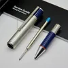 Silver Fine Reliefs Barrel Ballpoint Pens Office PAPELERIE Smooth Writing Promotion Promotion No Box5955175