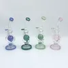 9 inch glass water pipes with ball inside perc hookah smoking