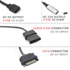 DC 5V 3PIN SATA RGB 컨트롤러 Molex 4pin PC 컴퓨터 케이스 조명 WS2812B 주소 지정 가능한 LED 라이트 스트립을위한 픽셀 컨트롤러