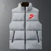 Gilet grigio di marca di moda Autunno Inverno Nuovi uomini Gilet di cotone Giacca con stampa di lettere Gilet senza maniche Giù Cappotto casual maschile Taglie forti S-5XL