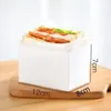 Sanduíches de papel caixa de embrulho de torrada grossa de pão de café da manhã