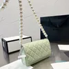 En iyi kadın tasarımcı çantaları moda inci zinciri omuz çantası klasik kapitone deri crossbody messenger el çantaları çok işlevli çanta yüksek