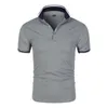 Polo pour hommes de haute qualité Casual Social Business Chemise à manches courtes pour hommes Polos à revers Vêtements pour hommes en gros 220402