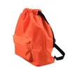 Outdoor Dry Wet Swimming Bag Pull Rope Zipper Pouch Backpack Portable Swimsuit Drawstring Storage Bag Waterproof Gym Rucksack Fitness Sports Gymtas B8008