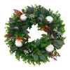 Decorative Flowers & Wreaths Plastic Pumpkin Autumn Decor Front Door Wreath For ThanksgivingDecorative