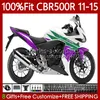 Honda CBR 500 R CC 500R RR CBR500R 11 12 13 14 15紫色Green 2011 2012 2013 2014 2014 2015 CBR500 RR 11-15 OEM Bodywork Kit