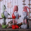 25 Christmas Long Legged Swedish Santa Gnome Plush Doll Ornament Handmade Elf Toys Holiday Home Party Decor Kids Gift176i