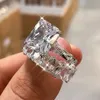 conjuntos de anéis de acoplamento do diamante princess cortadas