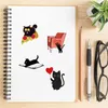 100PCS / pack Skateboard Stickers Graffiti Black Cat para coche Laptop iPad Bicicleta Motocicleta Casco Guitarra PS4 Teléfono nevera Calcomanías PVC botella de agua Etiqueta