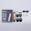 Epacket KM-1409 Carbon Steel Men Beard Shaver Head Hair Trimmer Rechargeable Electric Razor Electric Clipper206p