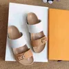 BOM DIA FLAT MULE Sandals 1A3R5M Cool Effortlessly Stylish Slides 2 Straps with Adjusted Gold Buckles Women Summer Slippers