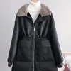 Men's Down & Parkas European Winter 2022 Imported Fur Coats Female Mink Collar Sheepskin Velvet Coat Of Cultivate Morality Phin22