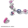 Pendentif fleur de printemps en argent Sterling 925, perles breloque adaptées au Bracelet Pandora, collier pour femmes, bricolage