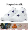 TOP OG Mens Basketball Shoes 4 4s Sneakers Sail Violet Midnight Navy Cool Grey Patent Starfish University Blue Oreo Bred Black Cat
