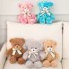 High Quality 40/50/60cm Colorful bear Lovely Teddy Bear Special Material Bow Tie Stuffed Animal Good Gifts For Kids Birthday