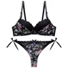 New Women BH och String Set Push Up Bh Underwear Femme Briefs Lingerie Bralette L220727