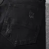 Tasarımcı Jeans için Erkek Erkek Sıkıntılı Yırtık Skinny Jean Rock Revival Pantolon Düz İnce Elastik Denim Fit Moto Biker Pantolon Modaya Giyim
