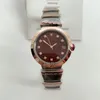 LMJLI-女性の時計Quartz Watch 33mm直径自動カレンダーダイヤモンドベゼルシルバー/ローズゴールドケース腕時計ギフト