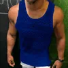 Tanque Top Homens Coletes Verão Malha Sem Mangas Camisa Tops para Roupas Mens Verão Casual Ginásio Fitness Slim Fit Camisas Top 220614