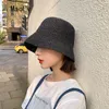 Plażowa koreańska słoma letnia wiadro wiadra rybak tkany Panama Girl Fishing Chapeau Sun Hats for Women 220727