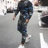 Men's Tracksuits Men's T-Shirt Long Sleeved Sports Suits 3D Printed Trend Essentials Tracksuit Casual Oversize Men Clothes Outfits Sports Pants 220826