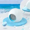 Kids Digital Alarm Clock 7 Color Night Light Snooze Temperature Detect Children Sleep Bedside Cute Wake Up Timer 220426