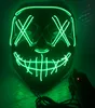 Led Parti Maskeleri Cadılar Bayramı Masque Masquerade Maskeleri Neon Işık Karanlık Korku Maskesi Parlayan Masker FY9210 826