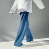 Pantaloni da uomo primavera e l'estate da uomo sezione sottile pantaloni di seta del ghiaccio versione coreana pantaloni dritti casuali larghi coppia 220826