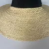 Chapeaux à large bord dames long streamer vide chapeau haut de forme multicolore grand papier paille tissé soleil plage en plein air tout-match réglable chapeaux larges