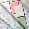 Almofadas de nota auto-adesivas transparentes impermeáveis ​​Memorando auto-adesivo Notpad Escola Escola material de papelaria