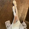 Calzini Calze Collant a rete sexy da donna Calze a rete in nylon erotico Calze fantasia calze nere bianche con accesso Ragazze lunghe Pesce alto
