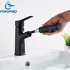 black and chrome faucet